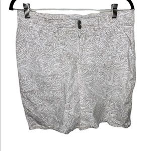 Lee Natural Fit Paisley Skorts Size 8